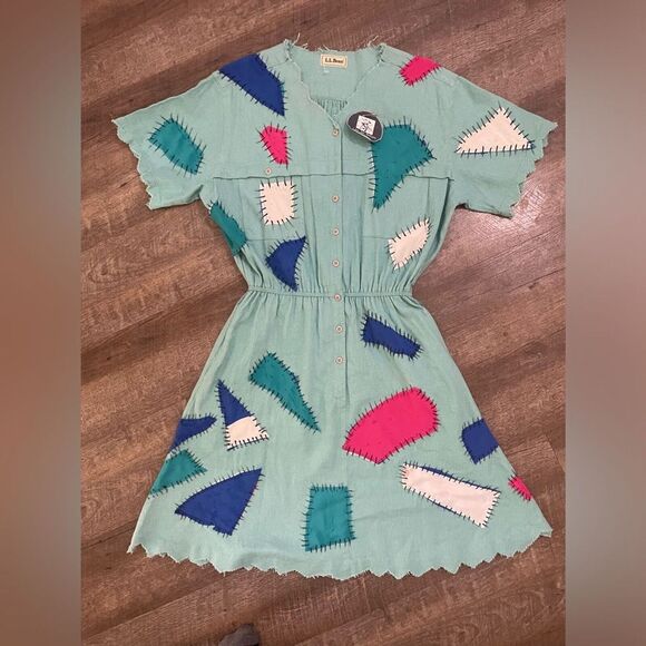 VTG Disney The Nightmare Before Christmas Cosplay Sally Dress Size Large LL bean - Picture 3 of 16